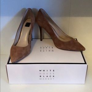 WHBM Suede Pumps